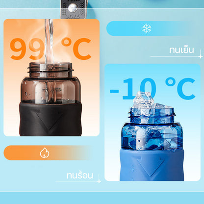 TKK ขวดน้ำเด็ก 750ml พ่นละอองคลายร้อน ดื่มได้ 2 แบบ Tritan BPA Free เหมาะไปโรงเรียน กีฬา กลางแจ้ง