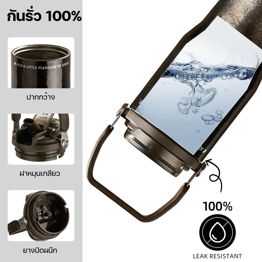 TKK 4002 แก้วไทเทเนียมแท้ 700ml น้ำหนักเบา ไม่ดูดกลิ่น เก็บร้อนเย็น พร้อมหลอด 2in1 Titanium Water Bottle
