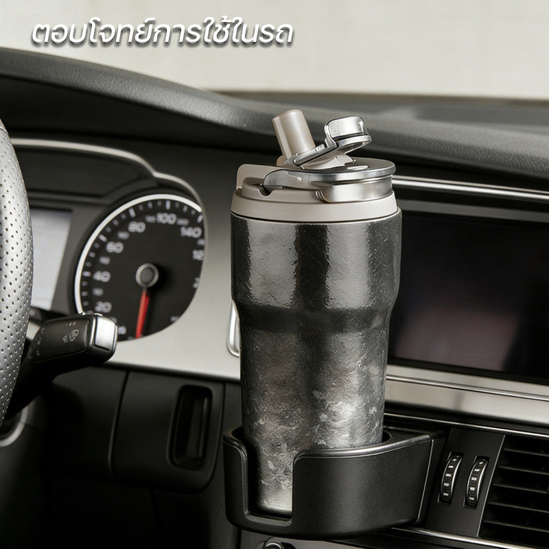 TKK แก้วไทเทเนียมแท้ 630ml Ti บริสุทธิ์ 99.9% กระติกน้ำเก็บเย็น เพื่อสุขภาพ สำหรับ แกแฟ เครื่องดื่ม