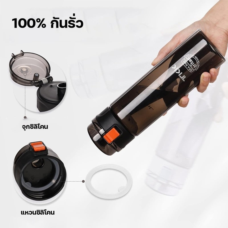 TKK ขวดน้ำ พลาสติก Tritan BPA FREE ขนาด 400ml และ 500ml เบา พกพาง่าย รุ่นยกดื่ม สำหรับเด็กและผู้ใหญ่