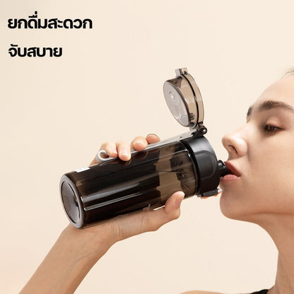 TKK ขวดน้ำ พลาสติก Tritan BPA FREE ขนาด 400ml และ 500ml เบา พกพาง่าย รุ่นยกดื่ม สำหรับเด็กและผู้ใหญ่