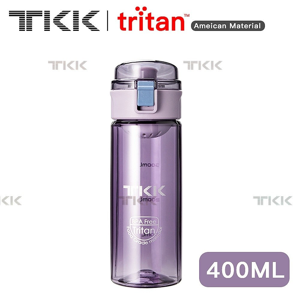 TKK ขวดน้ำ พลาสติก Tritan BPA FREE ขนาด 400ml และ 500ml เบา พกพาง่าย รุ่นยกดื่ม สำหรับเด็กและผู้ใหญ่